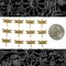 Antiqued Brass Dragonfly Charms with Up Tilted Wings - Set of 12 - AB-C09